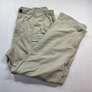 World Wide Sportsman Men's Zip Off Convertible Fishing Hiking Pants 2XL 32 Khaki